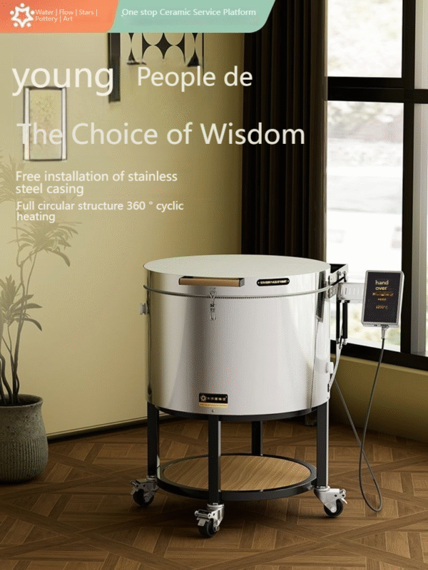 Round and Stumpy Cylindrical Ceramic Electric Kiln