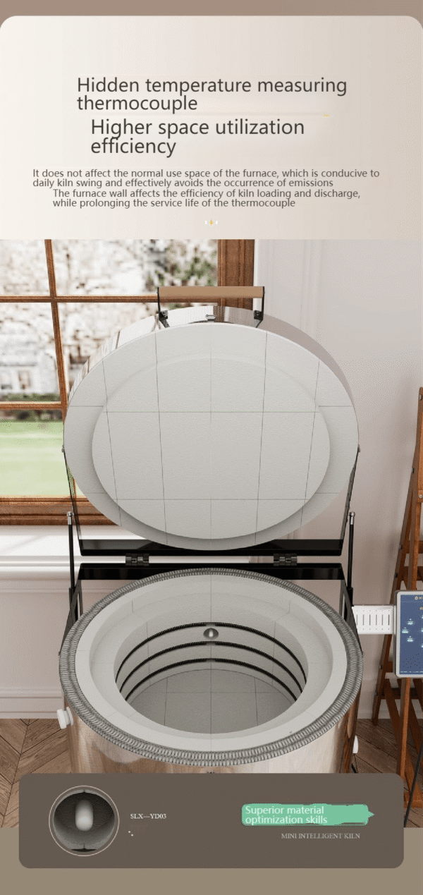 Round and Stumpy Cylindrical Ceramic Electric Kiln
