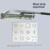 Wall-Mounted Manual Clay Extruder with 12 Molds