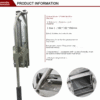 Wall-Mounted Manual Clay Extruder with 12 Molds