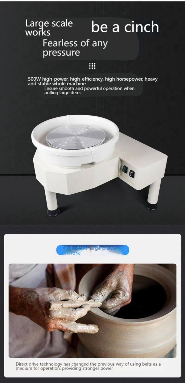 High-Power Direct-Drive Pottery Wheel