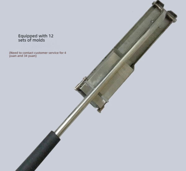 Wall-Mounted Manual Clay Extruder with 12 Molds