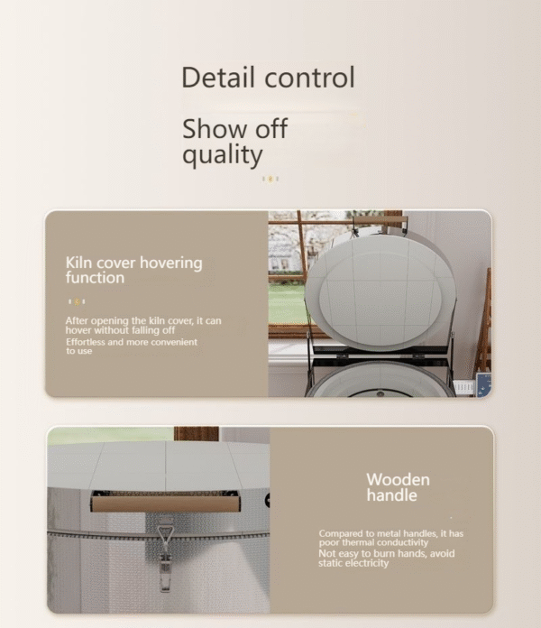 Round and Stumpy Cylindrical Ceramic Electric Kiln