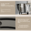 Round and Stumpy Cylindrical Ceramic Electric Kiln