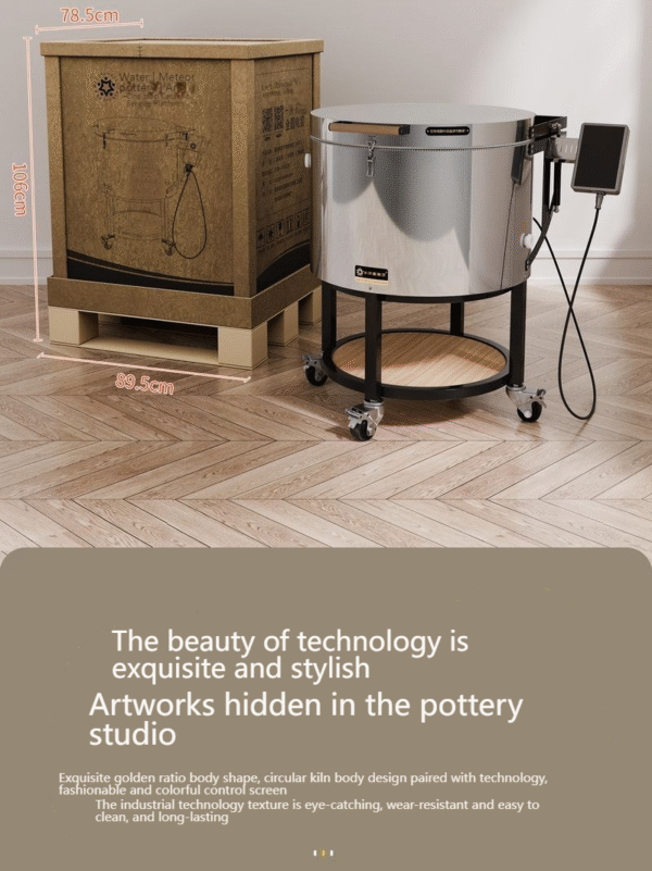 Round and Stumpy Cylindrical Ceramic Electric Kiln
